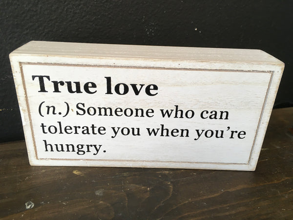 True Love shelf sitter