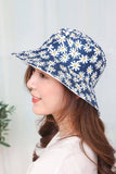 White & Blue Daisy Bucket Hat