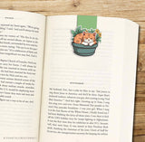 Sleeping Cat Plant Magnetic Bookmark