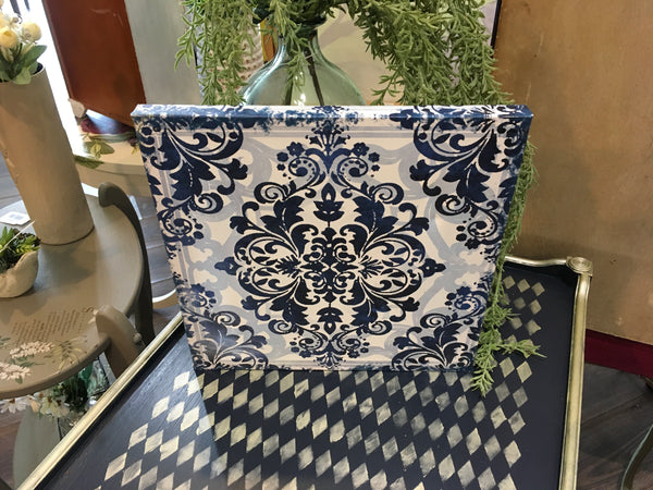 Blue Tile Canvas #4