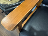 Jackson the Wood and  vinyl occasional chair