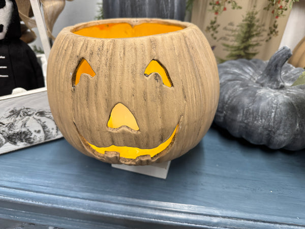 Soft Terracotta jack o’lantern pumpkin