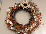 Stunning berry & Pumpkin Wreath