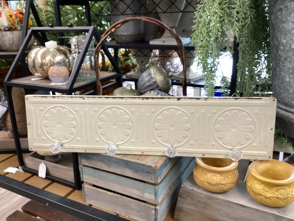 Rustic Tin Coat Rack