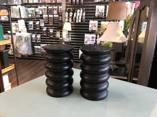Black Curved Candles (sold individually)