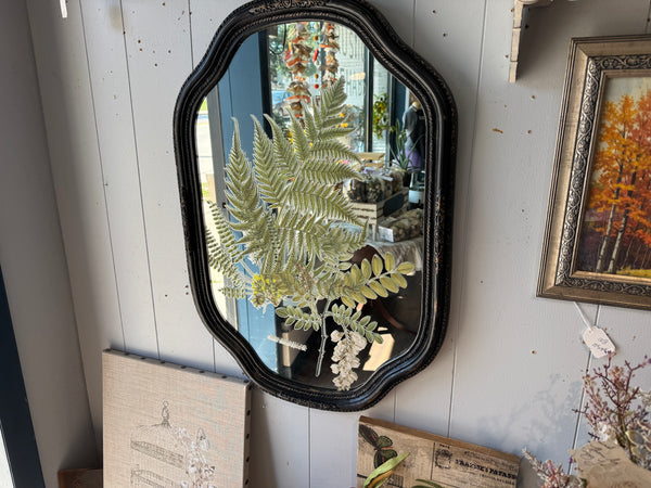 Black gold Fern Mirror