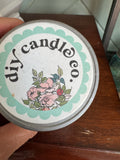 DIY gravel road candle