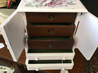 XL Jewelry Box Pink with Flower