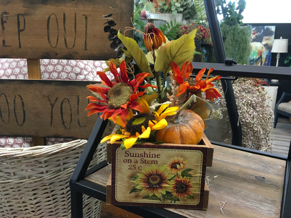 Sunflower Crate