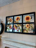 Sunflower mirror black heavy