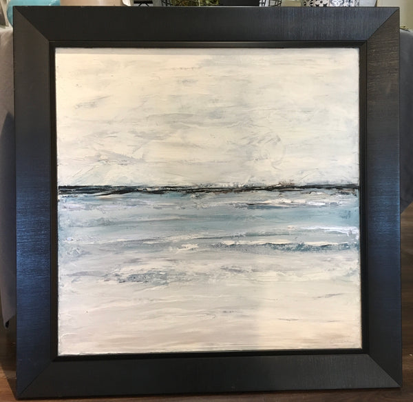 Stormy ocean painting