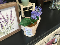 Lavender Basket with Lavender Stem
