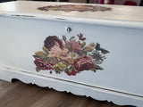 Natalie the white & Floral Cedar Chest