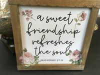 Friendship Picture w/Roses