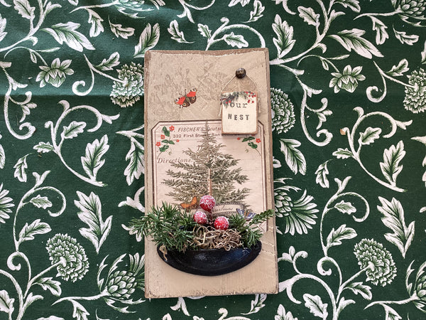 Our Nest Christmas Wood Plaque