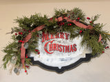 Huge Rustic Merry Christmas Sign