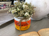 Candy Corn Mason Vase