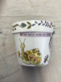 Make & Take Mixed Media flowerpot