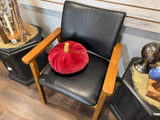 Jackson the Wood and  vinyl occasional chair