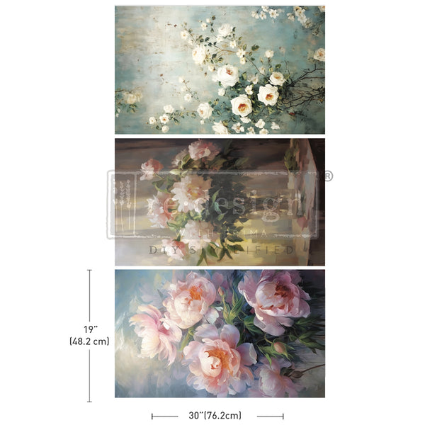 Redesign with Prima Bountiful Beauty  trio of Decoupage Papers