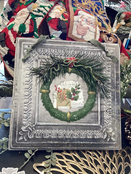 Tin Wreath Square