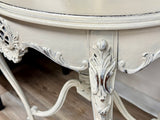 Kimberlee the carved vintage maiden table