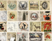 Roycycled Christmas Postage Decoupage Paper