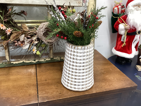 Wood Vase Arrangement