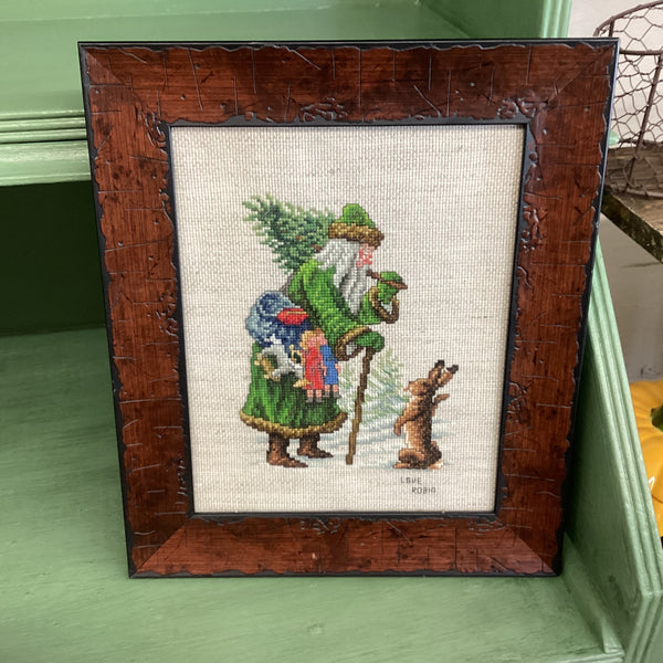 Cross Stitch Santa