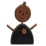 Distressed Wooden Wobble Head Jacko Sitter