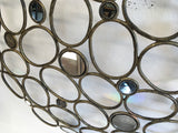 Iron Wall Decor with Mirror Accents
