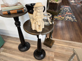 Medium Plant stand table black candle stick upcycle
