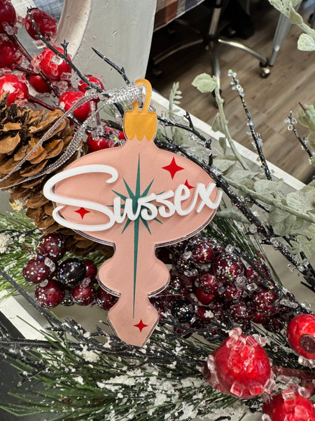 Sussex tall pink  ornament