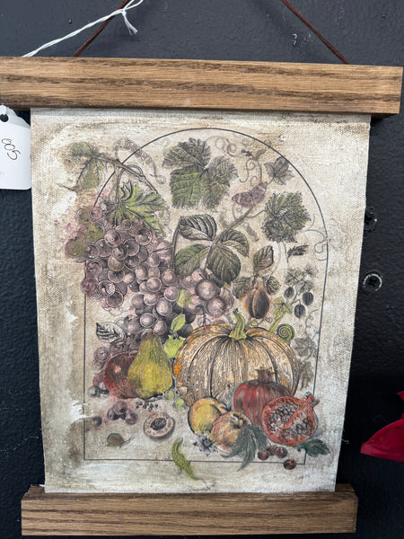 Paintable Fall Scroll decor picture