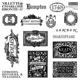 New Summer 2026 THE CONNOISSEUR'S LIBRARY LABELS 6X6 IOD STAMP™