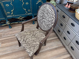 Gorgeous brown zebra chair