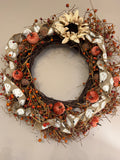 Stunning berry & Pumpkin Wreath