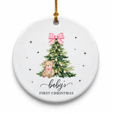 Baby's First Christmas Pink