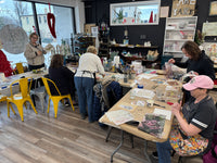 05/04/25 (Sunday) 9:30-11:30 am private party Expressive  Layers: Create Meaningful Mixed Media Art