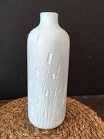 Sky Blue Lavender imprint vase