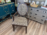 Gorgeous brown zebra chair