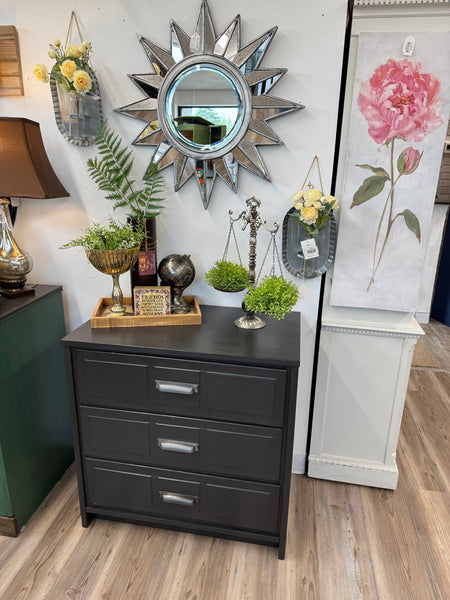 Stephanie the Black velvet dresser entry table