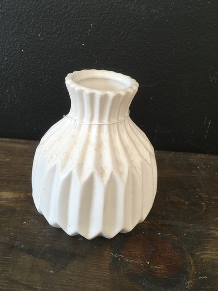 Fluted small vase