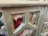Shabby glam Vintage Wallpaper jewelry box
