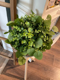 12” Mixed Greenery Half Sphere