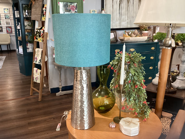 Silver tone Metal Lamp
