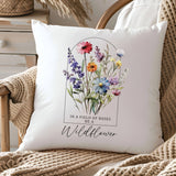 Be a Wildflower - Throw Pillow Cover