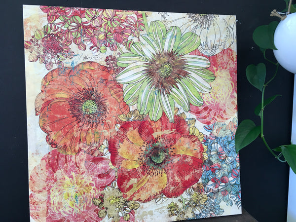 Colorful Floral Canvas