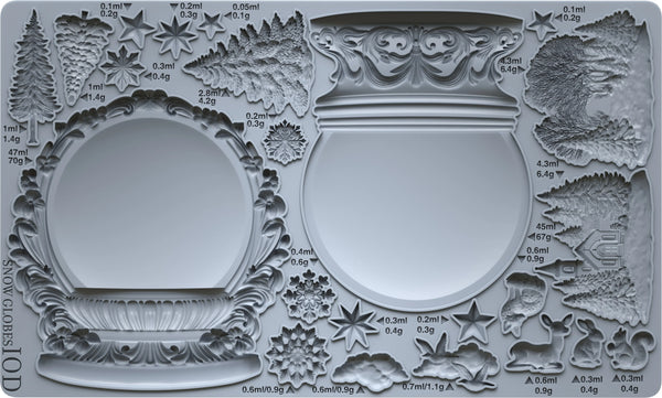 SNOW GLOBES  6X10 IOD MOULD