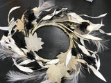 Black and White Wreath